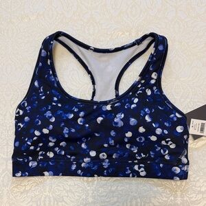 Gap Women's Blue Patterned Sports Bra